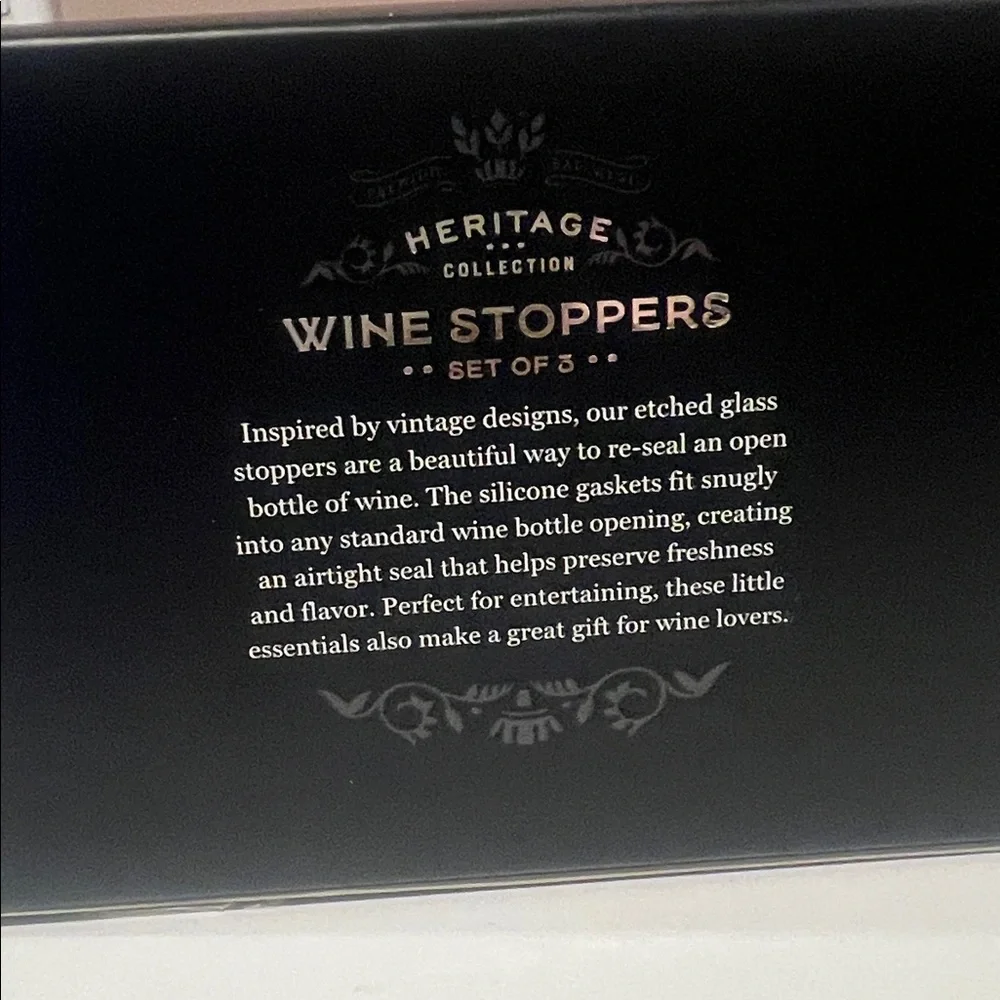 Williams Sonoma Heritage Collection Bundle, Wine Stoppers and Foil Cutter